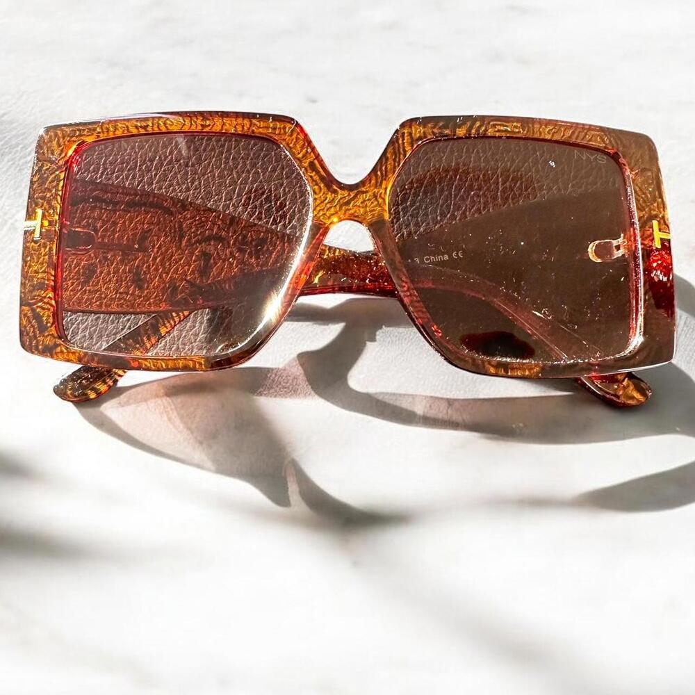 Brown Statement Sunglasses - image 1